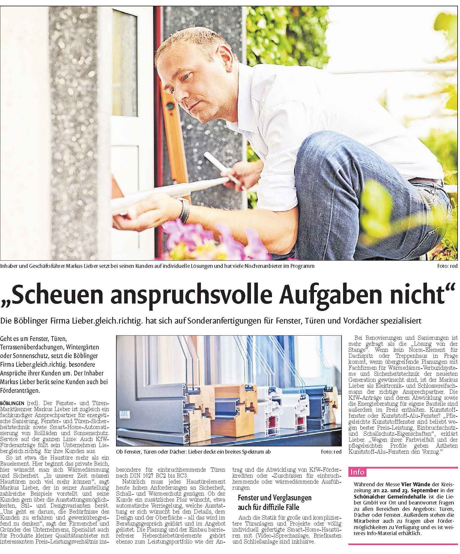 Berichterstattung_Lieber_Kreiszeitung_Boeblinger_Bote